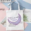 Ateez Korean Kpop Fans Collecti Canvas Bag Casual Stora handväskor för kvinnor Ladies Shop Handväska Skriv ut stor kapacitetsväska O8ia#