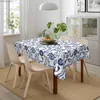 Table Cloth Rectangle Tablecloth 54x72 Inch Mexican Talavera Table Cloths Waterproof Table Cover for Wedding Party Dining Holiday Banquet Y240401