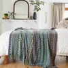 Couvertures maison Boho couverture pour canapé canapé-lit ferme chalet décor doux chaud confortable tricot avec des glands facile à utiliser