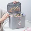 Bolsa de cosméticos feminina, grande capacidade, organizador de viagem, à prova d'água, estojo de maquiagem, bolsa multifuncional, kit de higiene pessoal, 2023 76u1 #