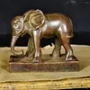 Decorative Figurines Antique Elephant Seal Making Old And Objects Bronze Paper Ballast Retro Office