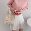 Lunhana fofa de lanchonete para lanche para piquenique de piquenique de pano de pano de bolsa de bolsa de bolsa pequena CAVERER alimentos para mulheres d4kg#