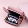 Mignon en cuir petit portefeuille Femmes Luxury Marques Mini Purse Luxury New Heart Bourts roses courts pour adolescents Girls Christmas Gift O84E #