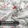 Table Cloth Wild Flower Floral Tablecloth Round Table Cloth Waterproof Polyester Washable Table Cover for Indoor Outdoor Picnic Patio Decor Y240401