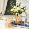 Vases Vase Decoration Dried Flower Arrangement Living Room Dining Table Metal Modern Light Luxury Iron Glass