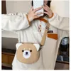 Femmes Sac en peluche Japonais Kawaii Carto Sac Sac crossbody femelle Faux Fur Handbag Small Phe Pass Pluffy Shopper 51YJ # #
