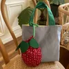 makeup Pocket Cute Strawberry Drawstring Bag Korean Style Storage Bag Cosmetic Bag Beauty Tools Pouch Large Capacity X00v#