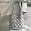 Borse a tracolla Borsa tote trapuntata a diamante da donna Imbottitura leggera Manico superiore Versatile Casual Morbida Grande capacità Viaggio slouchy