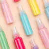 Butelki do przechowywania 50 ml cukierki kolor plastikowy butelka do napełniania butelki przenośna pusta perfum spray dla kobiet pojemniki kosmetyczne