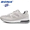 Casual Shoes Bona Basic Style Men som kör utomhusaktiviteter Jogging Suede Mesh Sneakers bekväm atletisk för Men52