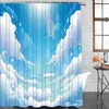 Douchegordijnen Cartoon Anime Stijl Fantasie Land Badkamer Frabic Waterdicht Polyester Badgordijn Met Haken