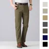 Costumes pour hommes Dayton Olive Stretch Chinos: pantalons de costume pour hommes coton décontracté pantalon masculin longue droite robe de haute qualité 40 42 44