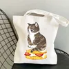 borsa da negozio pieghevole borsa da gatto nera borsa a tracolla da donna borsa per il tempo libero da donna borsa da spiaggia all'aperto con nave libera o8eC #