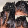 肌のような巻き毛HDレースの閉鎖は、巻き毛の赤ちゃんの髪の毛を備えた5x5 6x6 HDレースの閉鎖のみを目に見えない5x5 6x6 HD閉鎖