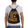 Benutzerdefinierte Ready To Race Kordelzug Rucksack Taschen Männer Frauen Leichte Fahrrad Gym Sport Sackpack Säcke für Yoga O8SZ #
