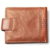 Portamonete nuovo portamonete economico Portafoglio stile doppia ancoraggio in vera pelle per uomo Porta carte Strg r25s #