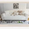 Chair Covers Cream Style Plush Sofa Mat Four Seasons Universal Anti Slip Seat Cushion Fur Ball Edge Autumn Winter Leather Cover