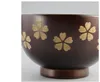 Bowls 1PC Healthy Serving Bowl Jujube Wood Decorative Nature Cherry Blossoms Printed Rice LC 014