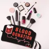 Blood Dati Makeup Bag For Women Travel Cosmetic Organizer FI Lagring toalettartiklar Dopp Kit Case Box S073#