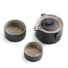 Theewaar Sets 1 Pot 2 Kop Keramische Reizen Outdoor Kantoor Drinkware Set Draagbare Chinese Thee Kopjes Gaiwan Prachtige Gift