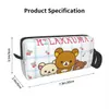 custom Rilakkuma Cherry Toiletry Bag for Women Carto Animati Makeup Cosmetic Organizer Ladies Beauty Storage Dopp Kit Case y4Px#