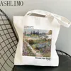 женская сумка Shopper Van Gogh Art Oil Paint Printed Kawaii Bag Harajuku Женская сумка для покупок Холст Shopper Girl Сумка Tote Bags z2oG #