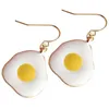 Dangle Earrings Poached Egg Men Fried Girls Funny Cute For Women Lovely Decorative Alloy Accessory Drop Man