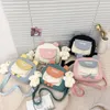 Mini sac messager japonais mignon à cordon de serrage pour femme, petit sac à bandoulière carré léger en toile pour l'été
