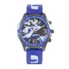 Recycelte Rohstoffe Outdoor-Sport-Tarnuhren Freizeit-Mode-Silikon-Herren-Quarz-Moisanit-Uhr