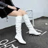 Bottes femmes hiver neige fond plat élastique mode tête ronde couleur unie vente directe d'usine