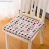 Cushion/Decorative Pillow Simple Cotton Linen Square Dining Chair Cushion Thicken Non-slip Balcony Tatami Soft Sitting Pad Winter Office Computer Chair Ma Y240401