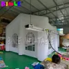 wholesale wholesale 10x8x4mH (33x26x13.2ft) White Square Giant Inflatable Wedding Tent,led party marquee house for sale