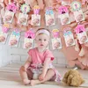 Party Decoration Carnival Circus 1st Birthday Po Banner Born To 12 Months Monthly Milestone Pograph Garland For Baby Shower