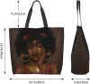 women Tote Bags African American Woman Shoulder Bag Afro Black Girl Magic Satchel Handbags For Shop,Work,Grocery,Gym u6ho#