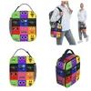 rainbow Friends Characters Faces Insulated Lunch Bag Portable Meal Ctainer Cooler Bag Lunch Box Tote Outdoor Food Storage Bags r7tW#