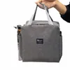 Saco térmico de grande capacidade à prova d'água Oxford portátil com zíper sacos de almoço térmicos isolados Freezer Bag Cam Picnic Bag h9vH #