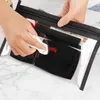 Pochette de maquillage en PVC imperméable transparente Fi Nouveau sac cosmétique transparent Femmes Organisateur de maquillage Trousse de toilette Sac de cosmétiques de voyage O7Go #