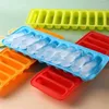 Baking Moulds 10-link Bar Cookie Molds Silicone Waffle Oven Microwave Cake Kitchen Supplies