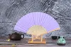 Decorative Figurines Engraved Wood Folding Hand Paper Fan Wooden Personality Fold Fans Outdoor Party Baby Shower Wedding Favors For Guest