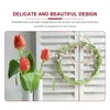 Candle Holders Christmas Decorations Gift Acrylic Wreath Bead Garland Front Door Ornaments Dining Table Adornment Beads Wreaths