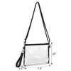 Novo bolsa transparente de pvc crossbody bag de bolsa de moeda impermeável estádio esportivo saco portátil de armazenamento portátil j1kc#