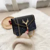 fi Women Shoulder Bag Deer Head Decorati Menger Bags Pu Leather Butt Underarm Luxury Chain Lady Small Square Handbag E2oz#