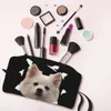 söt rolig tysk spitz rese toalettartikar kvinnor husdjur valp pom hund makeup kosmetisk arrangör skönhet lagring dopp kit y6yn#