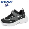 Casual Shoes BONA 2024 Designers Sneakers Girls Sport Child Leisure Trainers Breathable Kids Running Footwear