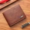 новый мужской кошелек короткий кошелек для монет с несколькими картами классический цвет мужской держатель для удостоверений личности Busin большая емкость сумки Mey для лучшего подарка a94H #