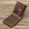 best Genuine Leather Mens Wallet with Coin Pocket Minimalist Bi Fold Pure Leather Wallet for Men 55t8#