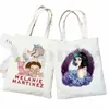 Cry Baby Melanie Martinez Design Estético Bolsas de Lona de Ombro Grande Capacidade Faculdade Harajuku Bolsa Feminina Bolsa Bolsa de Loja n80L #