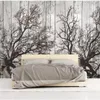 Wallpapers Wellyu Custom Wallpaper Papel De Parede Retro Vintage Woods Silhouette Background Wall Paper Papers Home Decor Behang