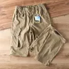 Calças masculinas retro casual destacável carga pant shorts 2024 moda cor sólida leve secagem rápida na moda deslocamento