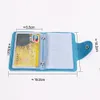 24 Card Slots Double Sided Plastic Card Holder Small Size Multicolor Busin Pack Bus Card Bag Women Purses Men Wallet j8NY#